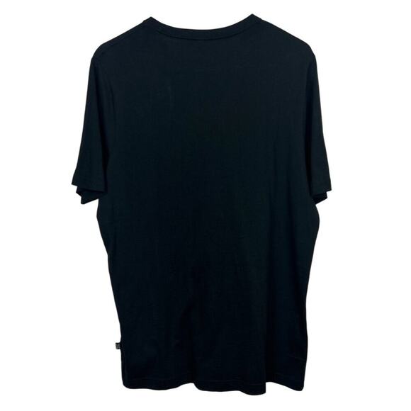 Puma Mens Black Logo T-Shirt Large Cotton Casual Athletic Wear Short Sleeve Crew - Picture 3 of 6